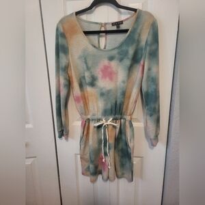 As U Wish Multicolor Long Sleeve Romper